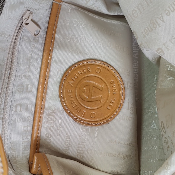 Etienne Aigner canvas shoulder bag - Picture 5 of 12